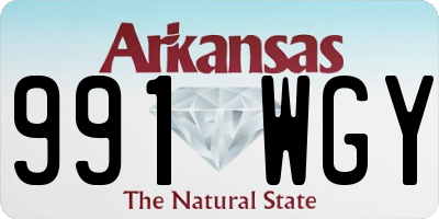 AR license plate 991WGY