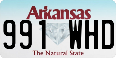 AR license plate 991WHD