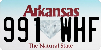 AR license plate 991WHF