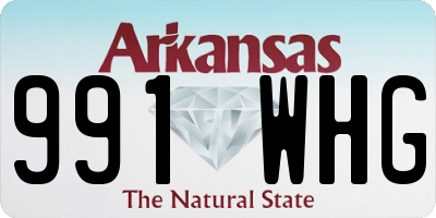 AR license plate 991WHG