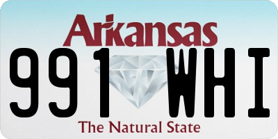 AR license plate 991WHI
