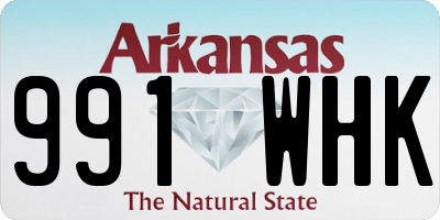 AR license plate 991WHK