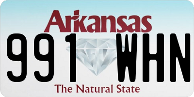 AR license plate 991WHN