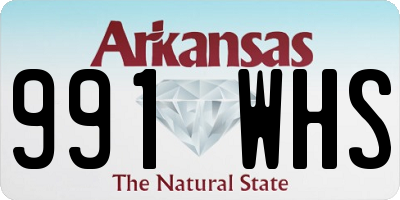 AR license plate 991WHS