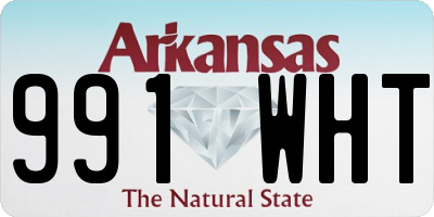 AR license plate 991WHT