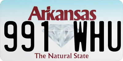 AR license plate 991WHU