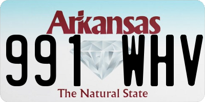 AR license plate 991WHV