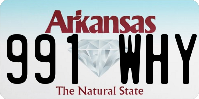 AR license plate 991WHY