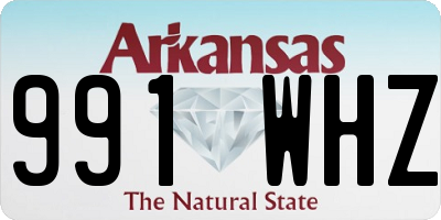 AR license plate 991WHZ