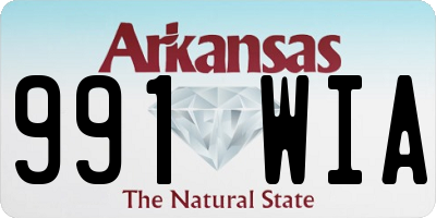 AR license plate 991WIA