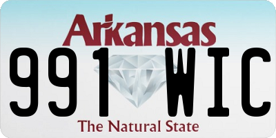 AR license plate 991WIC