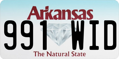 AR license plate 991WID