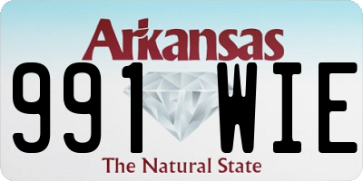 AR license plate 991WIE