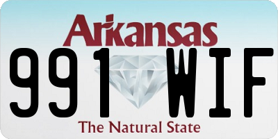 AR license plate 991WIF