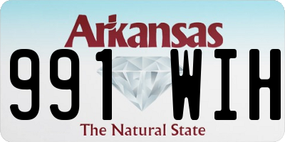 AR license plate 991WIH