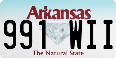 AR license plate 991WII