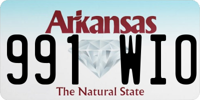 AR license plate 991WIO