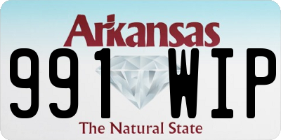 AR license plate 991WIP