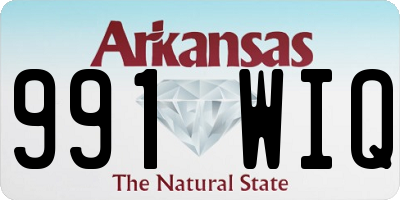 AR license plate 991WIQ