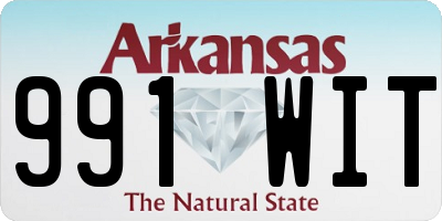 AR license plate 991WIT