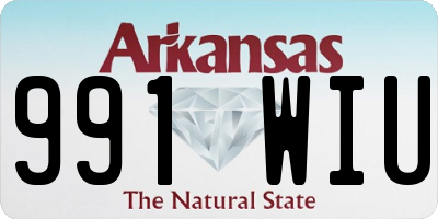 AR license plate 991WIU