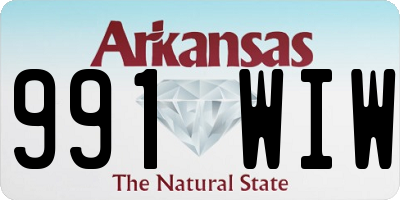 AR license plate 991WIW