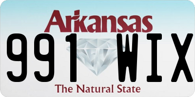 AR license plate 991WIX