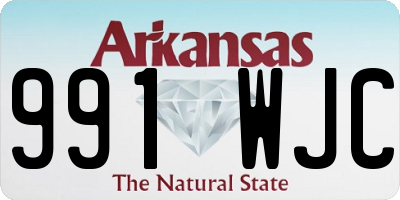 AR license plate 991WJC