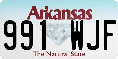 AR license plate 991WJF