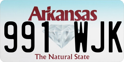 AR license plate 991WJK