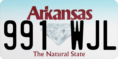 AR license plate 991WJL