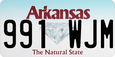 AR license plate 991WJM