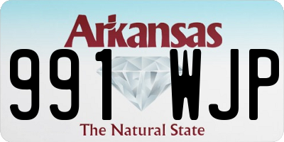 AR license plate 991WJP