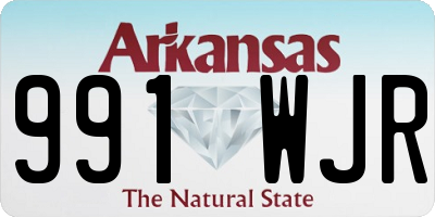 AR license plate 991WJR