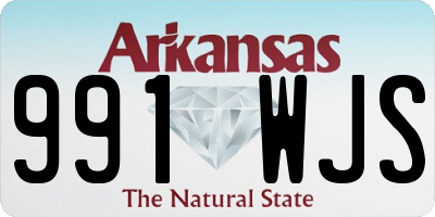 AR license plate 991WJS