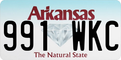 AR license plate 991WKC