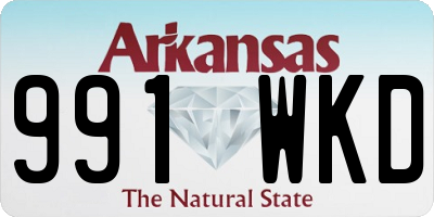 AR license plate 991WKD