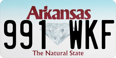 AR license plate 991WKF