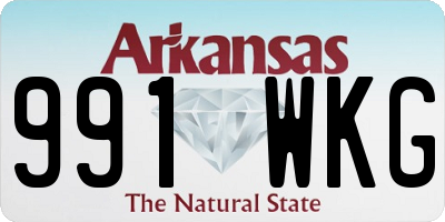 AR license plate 991WKG