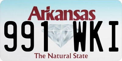 AR license plate 991WKI