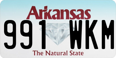 AR license plate 991WKM