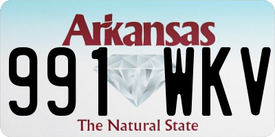AR license plate 991WKV