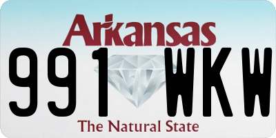 AR license plate 991WKW