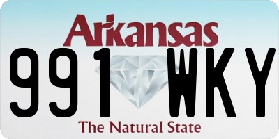 AR license plate 991WKY