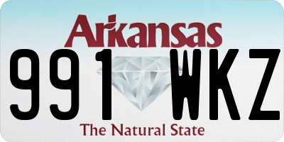 AR license plate 991WKZ