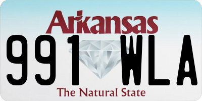 AR license plate 991WLA