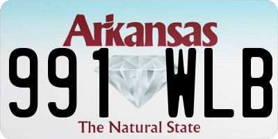 AR license plate 991WLB