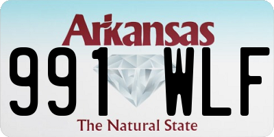 AR license plate 991WLF