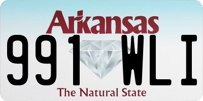 AR license plate 991WLI
