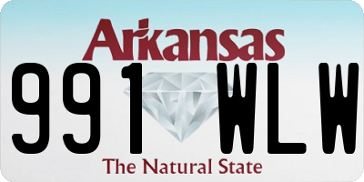 AR license plate 991WLW